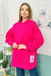 158898 Kapsonlu Sardonlu Tunik Sweatshirt